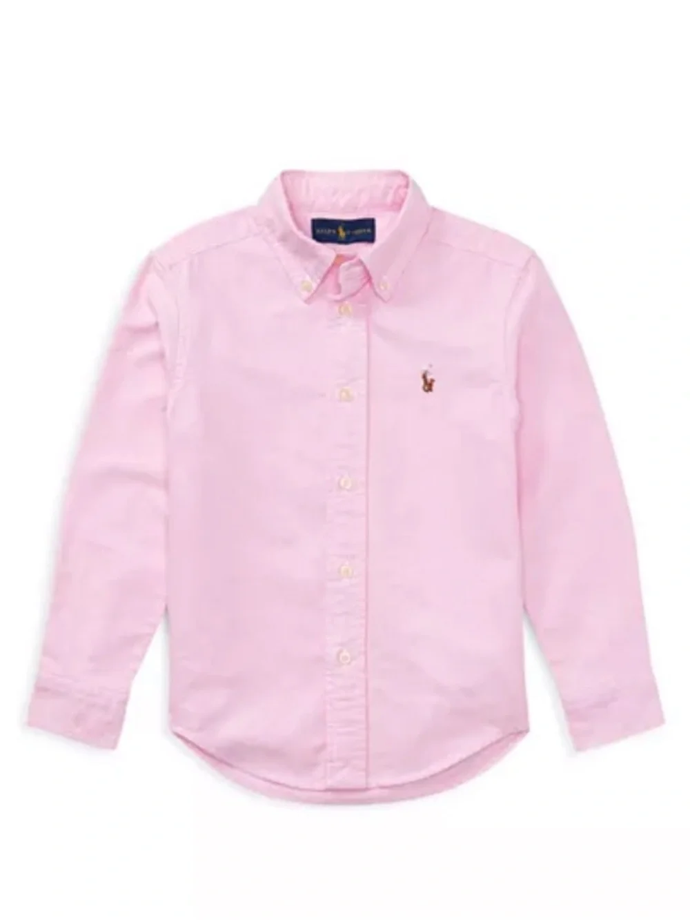 Ralph Lauren Light Pink Button-Down Oxford Shirt for Kids